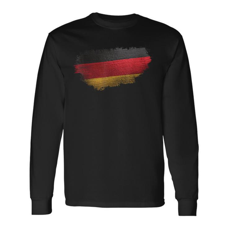 Deutsche Flagge Deutschland Fahne Langarmshirts Geschenkideen