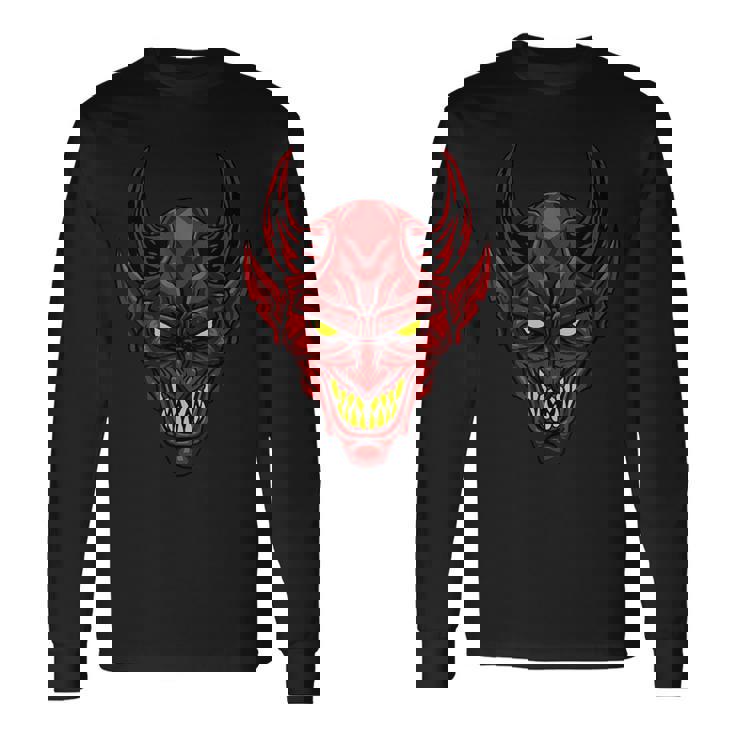 Diavolo Satana Malvagio Demone Lucifero King Of Hell Cool Idea Regalo Maglietta a maniche lunghe