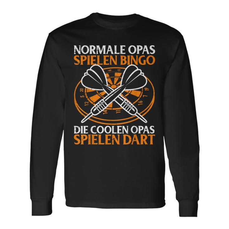 With Die Coolen Grandpas Spielen Dart Grandpa Dart Player Langarmshirts Geschenkideen