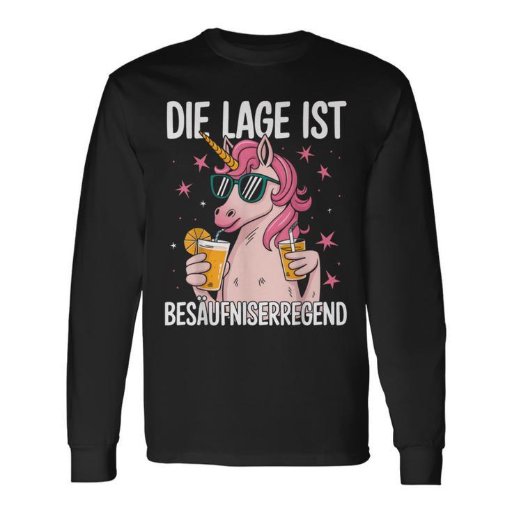 Die Lage Ist Besäufniserregend Saying Party Outfit Langarmshirts Geschenkideen