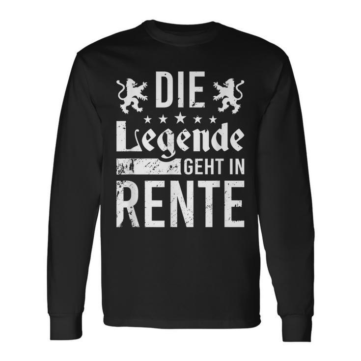 Die Legende Geht In Rentner The Legend Goes Langarmshirts Geschenkideen