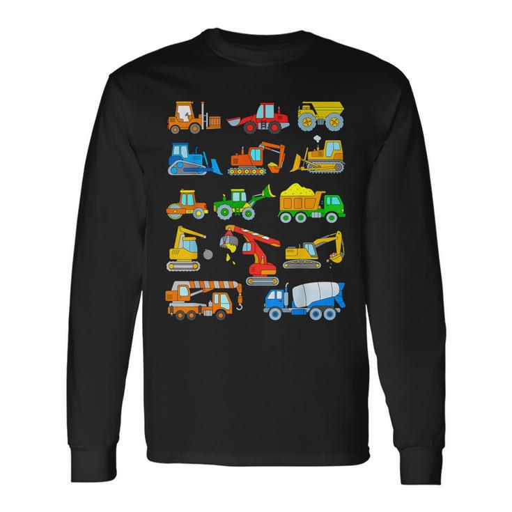 Digger Boy Fahrzeuge Baustelle Kinder Langarmshirts Geschenkideen