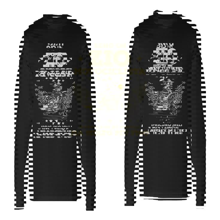 Divertente Idea Regalo Motociclista Per Uno Zio Motociclista Maglietta a maniche lunghe