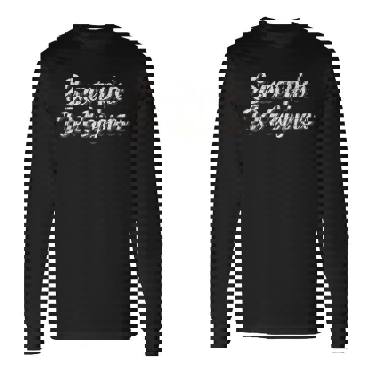 Divertido Escorpio Signo Del Zodiaco Amante Escorpio Signo Camiseta de manga larga