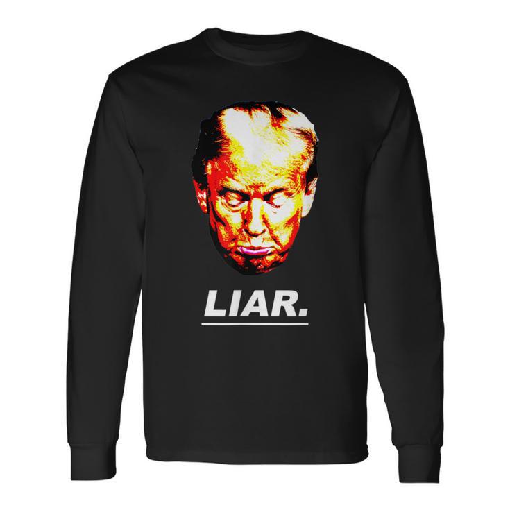 Donald Trump Liar Anti Trump Langarmshirts Geschenkideen