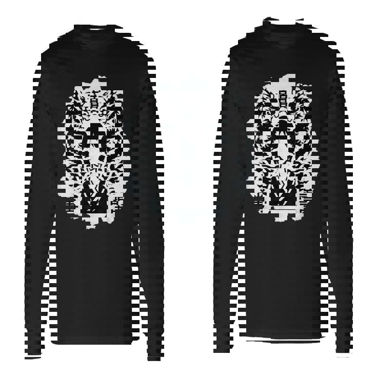 Drago Giapponese Yurei Fantasma Donna Maglietta a maniche lunghe