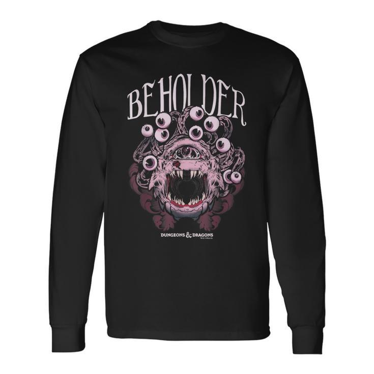 Dungeons & Dragons Beholder Big Face Langarmshirts Geschenkideen