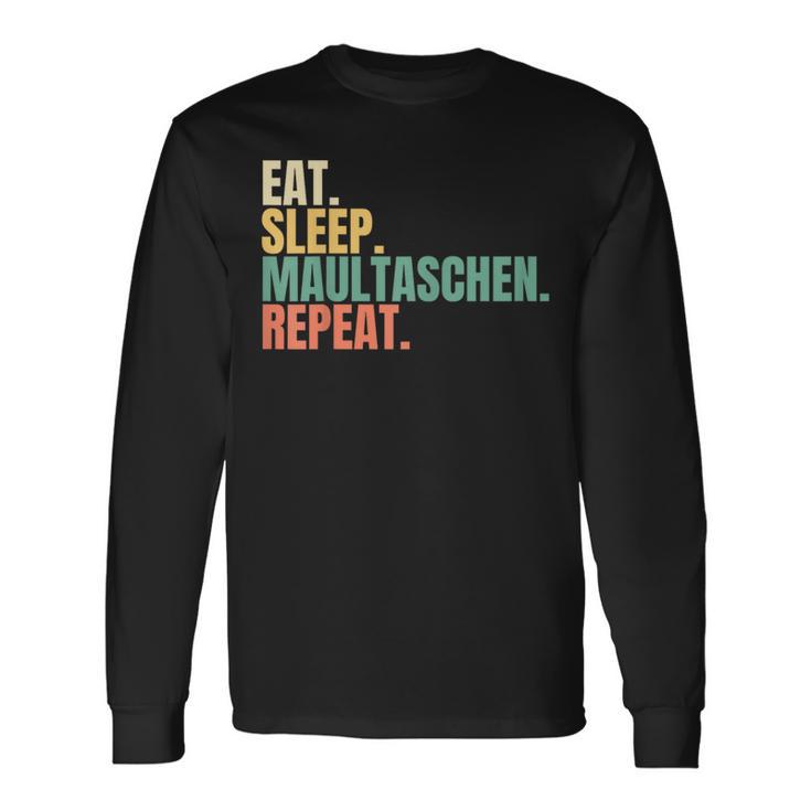 Eat Sleep Muzzle Repeat Langarmshirts Geschenkideen