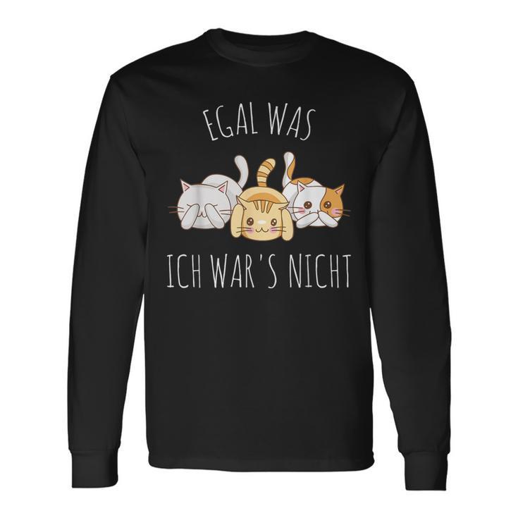 Egal Was Ich War Es Nicht Langarmshirts Geschenkideen