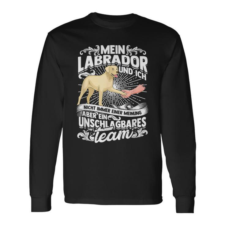 Ein Unbeatable Team Labbi Dog Holder Labrador Langarmshirts Geschenkideen