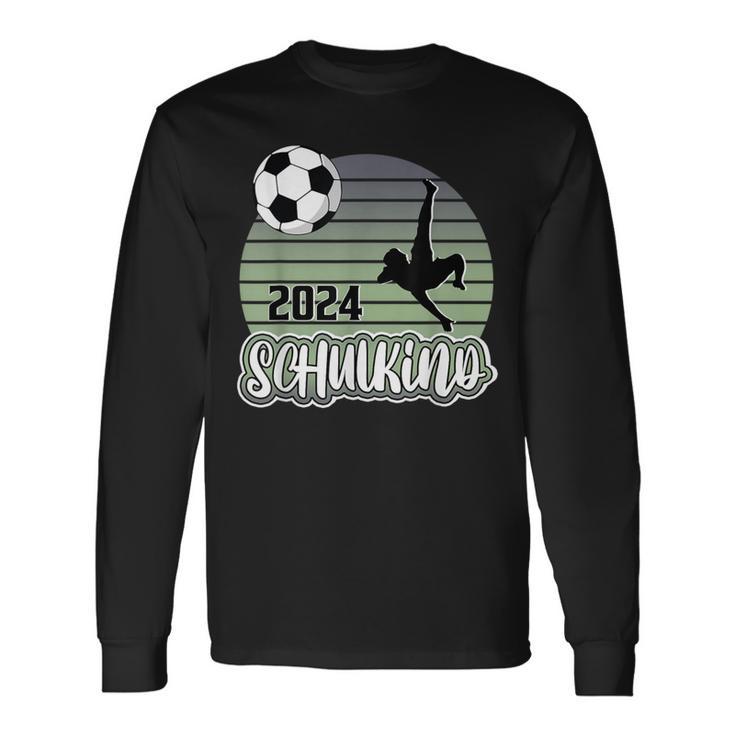 Einschulung Schulkind 2024 School Cone Boy Football Langarmshirts Geschenkideen