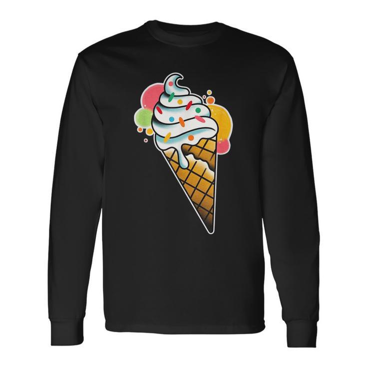 Eistüte Mit Streuseln Waffelkegel Langarmshirts Geschenkideen