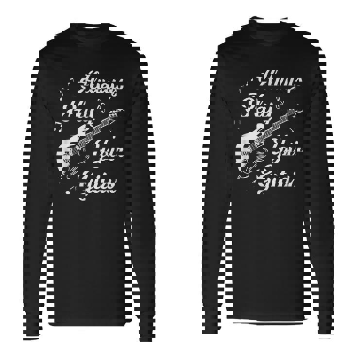 El Guitarrista Que Dice Que La Guitarra Eléctrica Camiseta de manga larga