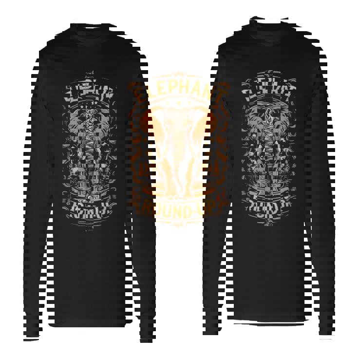 Elephant Round-Up Surin Festival Long Sleeve T-Shirt