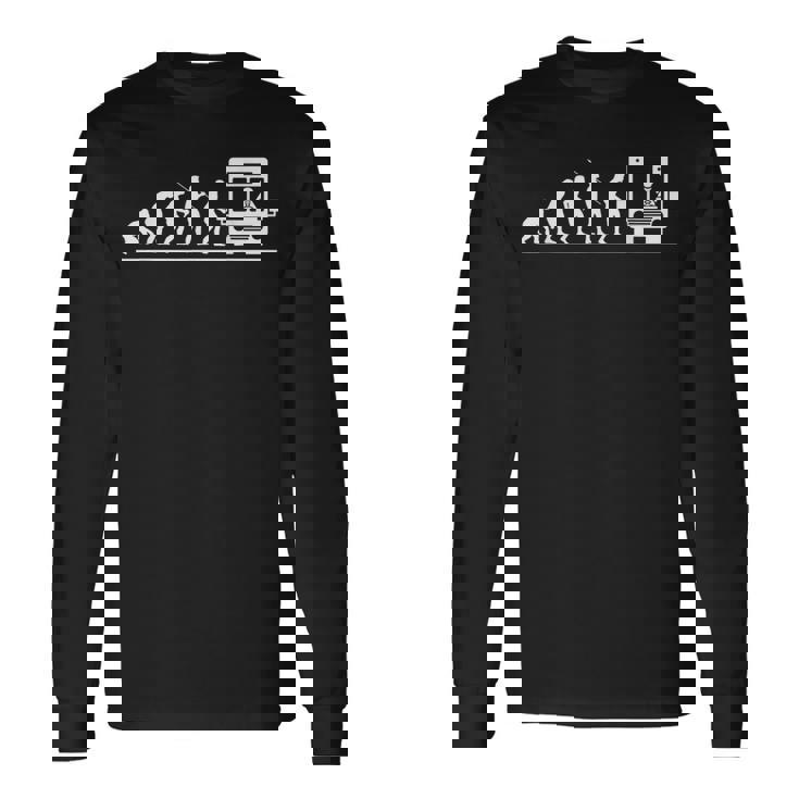 Evolución Del Conductor De Autobús Regalo Del Conductor De Camiseta de manga larga