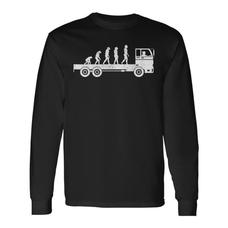 Evolution Truck Driver Langarmshirts Geschenkideen