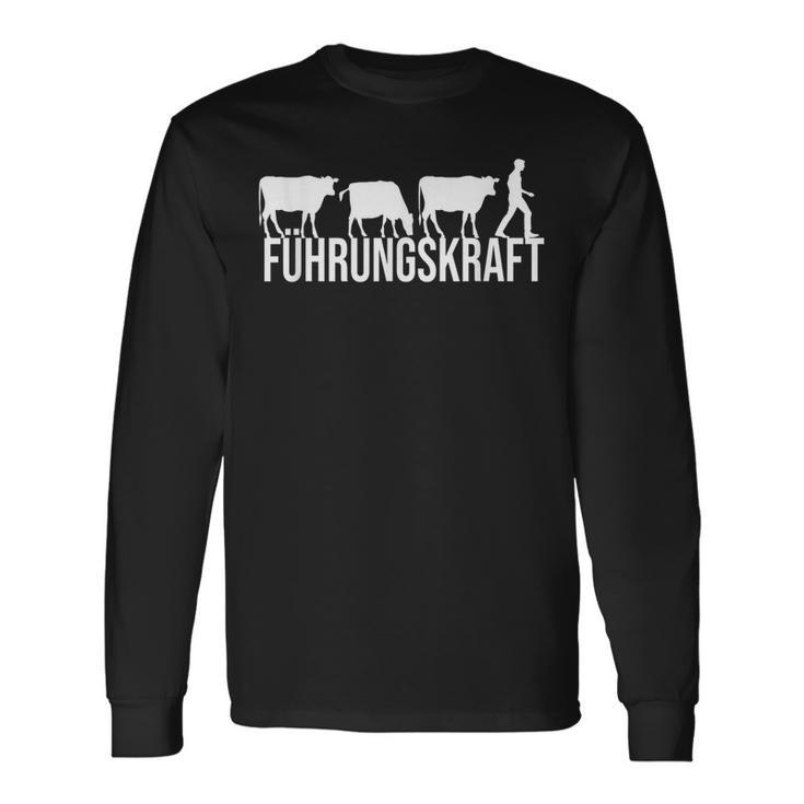 Fahrungskraft Cows Cattle Farmers S Langarmshirts Geschenkideen