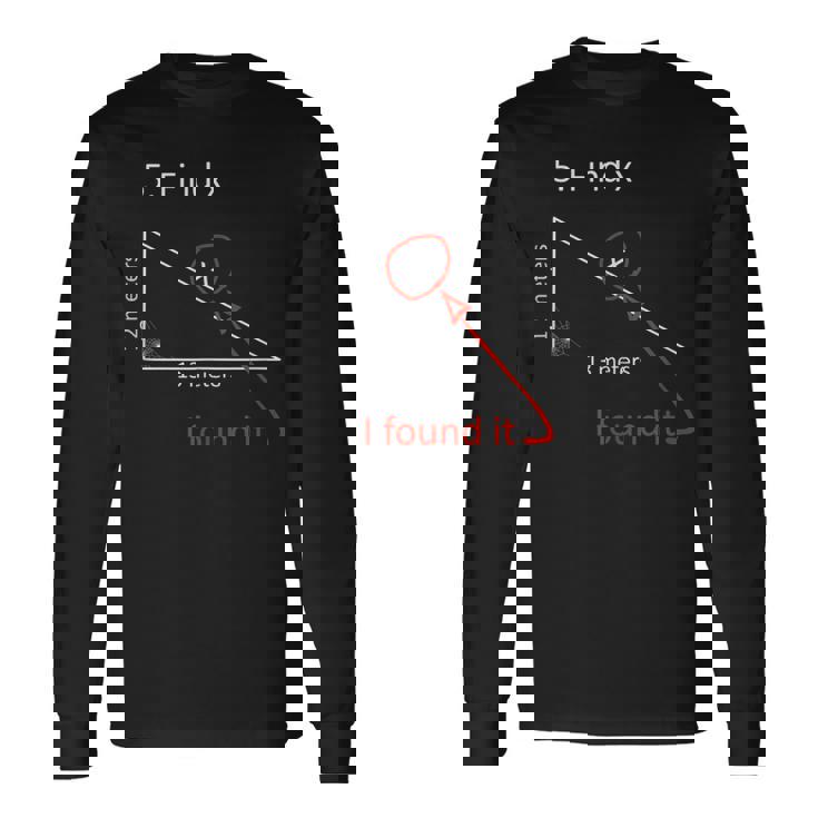 Find X Math Humor With Spider Web Long Sleeve T-Shirt