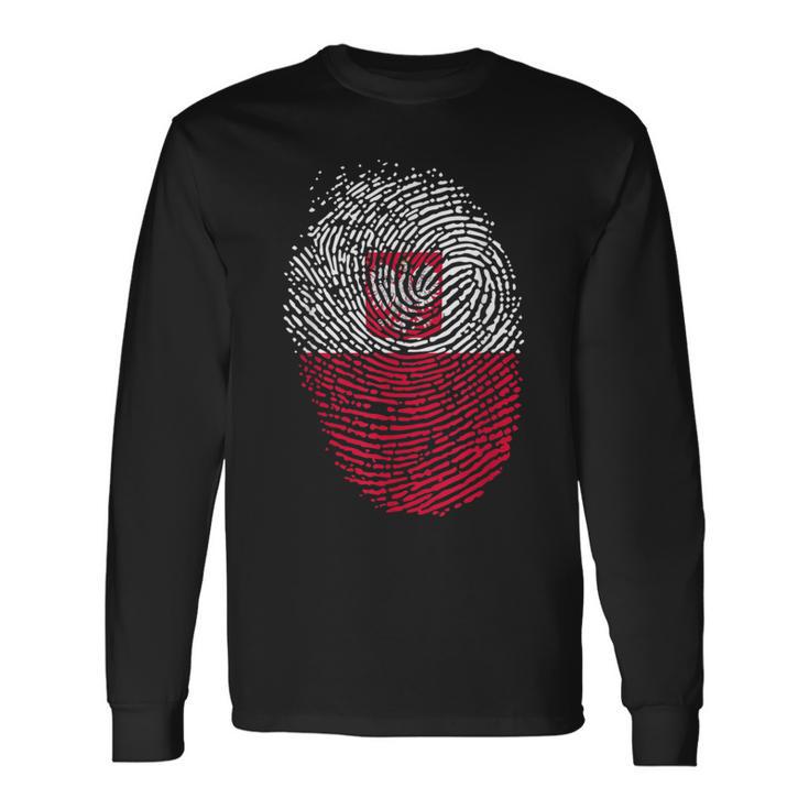 Fingerprint Children's Poland Langarmshirts Geschenkideen