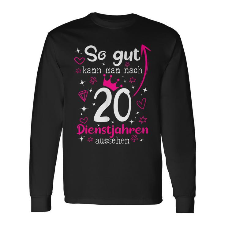 Firmenjubiläum 20 Jähriges Dienstjubiläum 20 Years Anniversary S Langarmshirts Geschenkideen