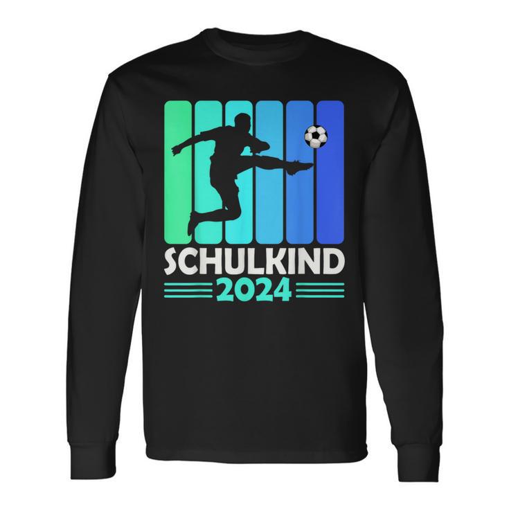 First Day Of School Schulkind 2024 Schulanfang Junge Fussball Langarmshirts Geschenkideen