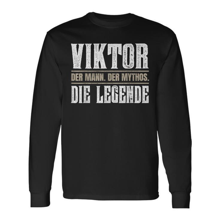 First Nameiktor Nameiktor Langarmshirts Geschenkideen