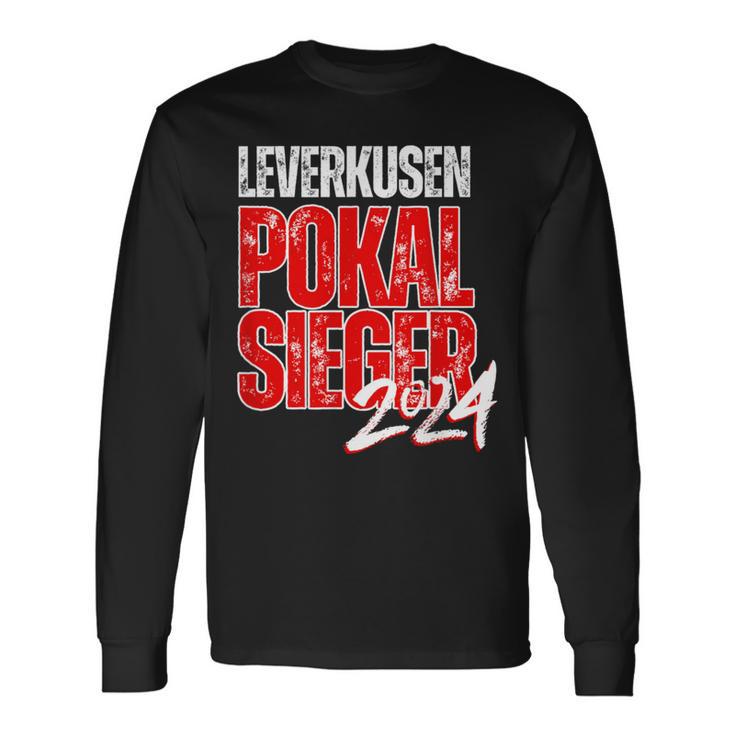 Football Cup Winner Leverkusen Fan Unbeaten Double Langarmshirts Geschenkideen