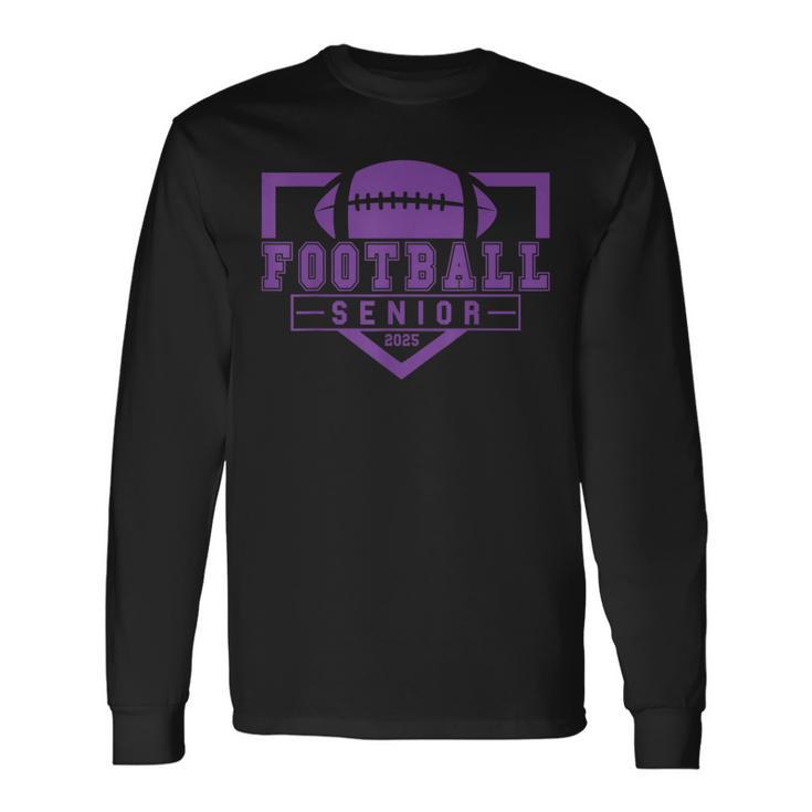 Football Senior Night Football Senior 2025 Graduation 36 Long Sleeve T-Shirt