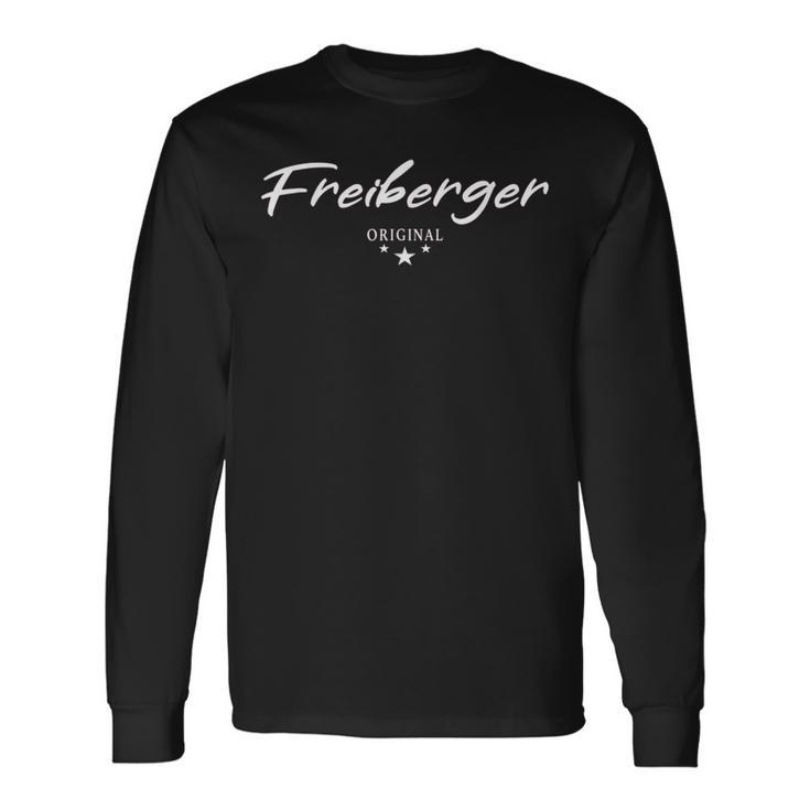 Freiberger Freiberg 09599 Postcode Erzgebirge Saxony Langarmshirts Geschenkideen