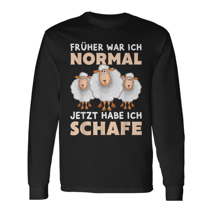 'Früher War Ich Norme Jetzt Habe Ich Schafe Bauer Schäfer Langarmshirts Geschenkideen