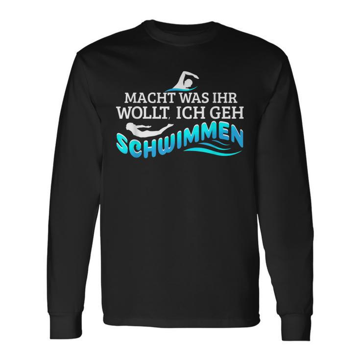 Beach For Swimmers And Triathletes Langarmshirts Geschenkideen