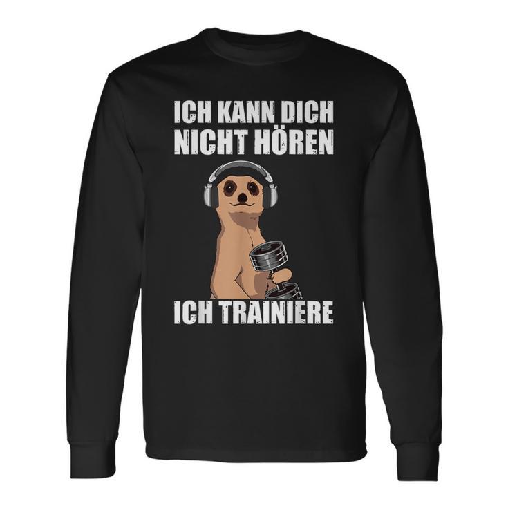 Bodybuilding Ich Kann Dich Nicht Hören Ich Langarmshirts Geschenkideen