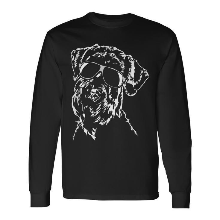 Giant Schnauzer Cool Sunglasses Dog Langarmshirts Geschenkideen