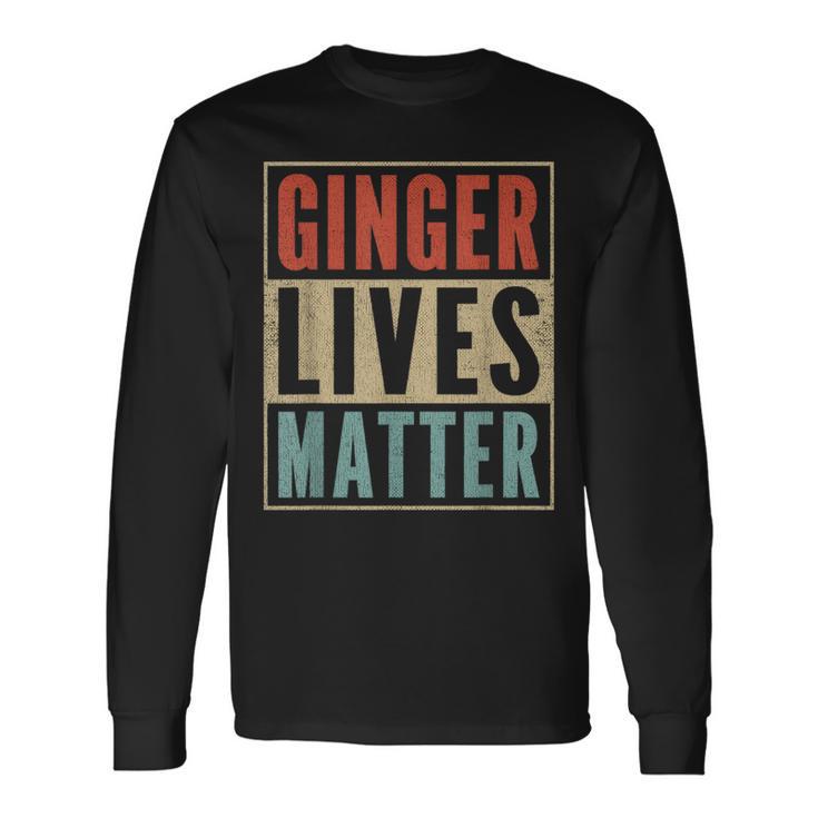 Ginger Lives Matter Retro Colours Redhead Langarmshirts Geschenkideen