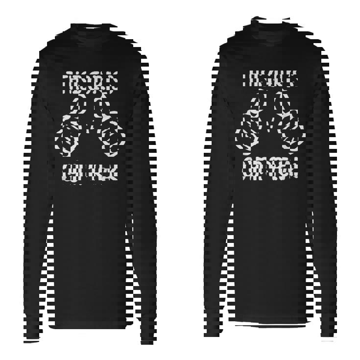 This Girl's A Gym Freak Fitness Workout Gym Long Sleeve T