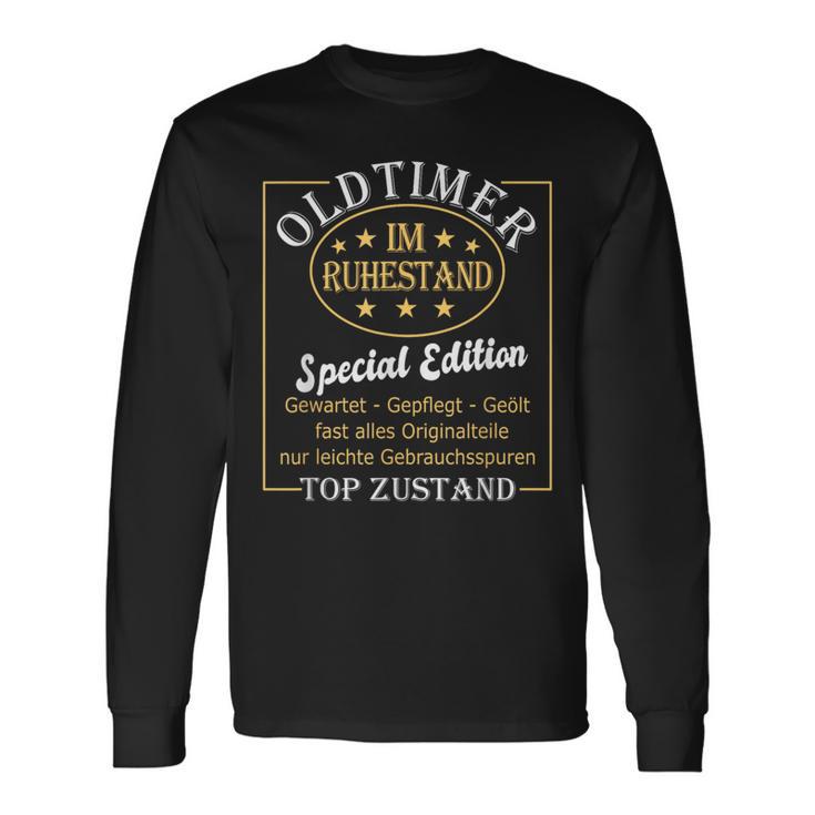 Pensioner For Retirement Oldtimer In Retirement Langarmshirts Geschenkideen