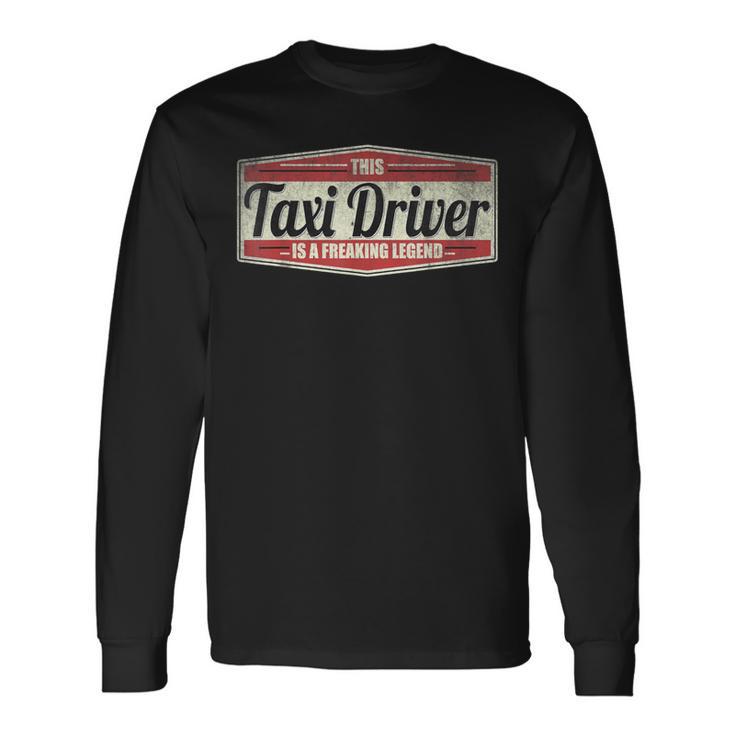 Sayingintage Taxi Driver Langarmshirts Geschenkideen