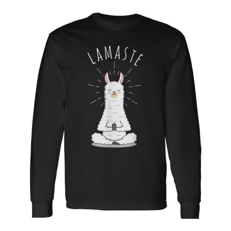 Yoga Namaste Lamaste Langarmshirts Geschenkideen