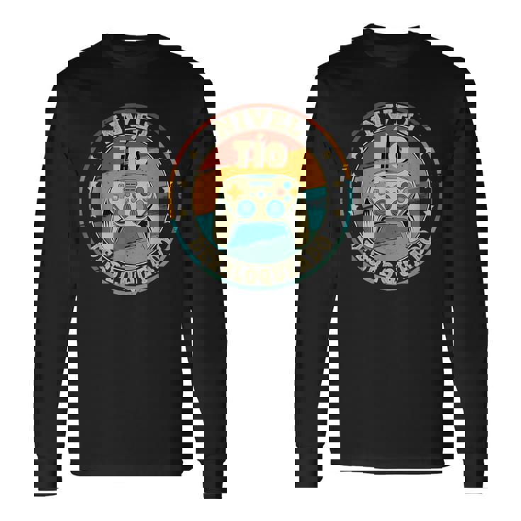 Futuro Tio Anuncio Embarazadas Hombre Nivel Tío Desbloqueado Camiseta de manga larga