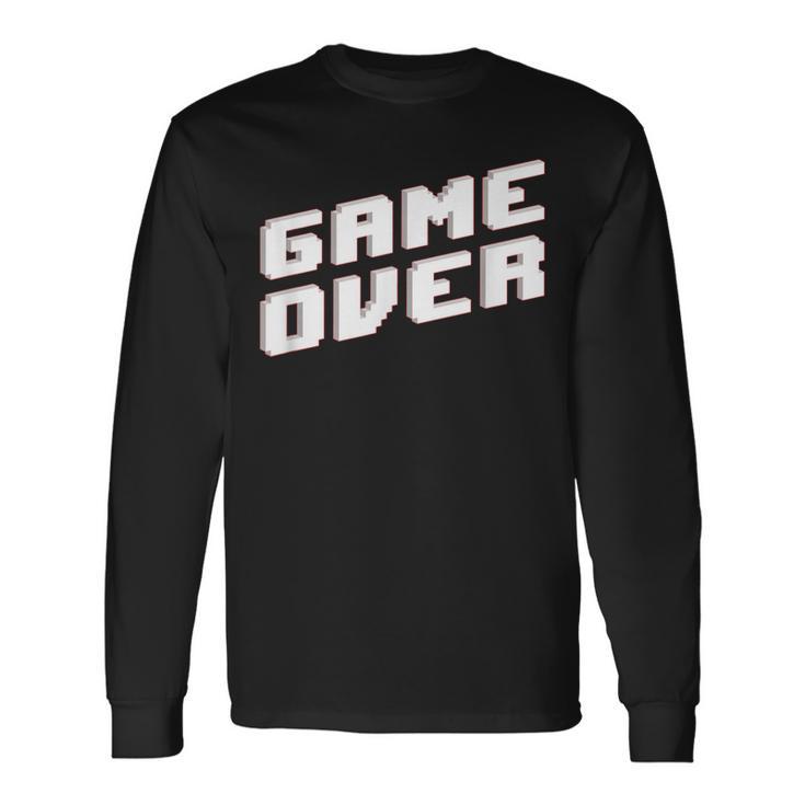 Game Over Ideo GameGame Over Langarmshirts Geschenkideen