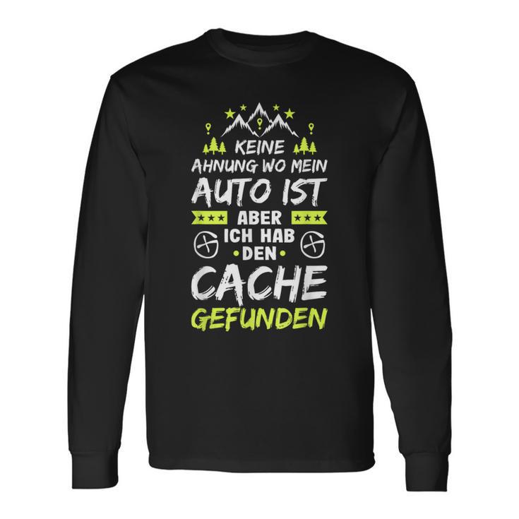 Geocaching No Ahnung Geocacher Cache Geocache Langarmshirts Geschenkideen