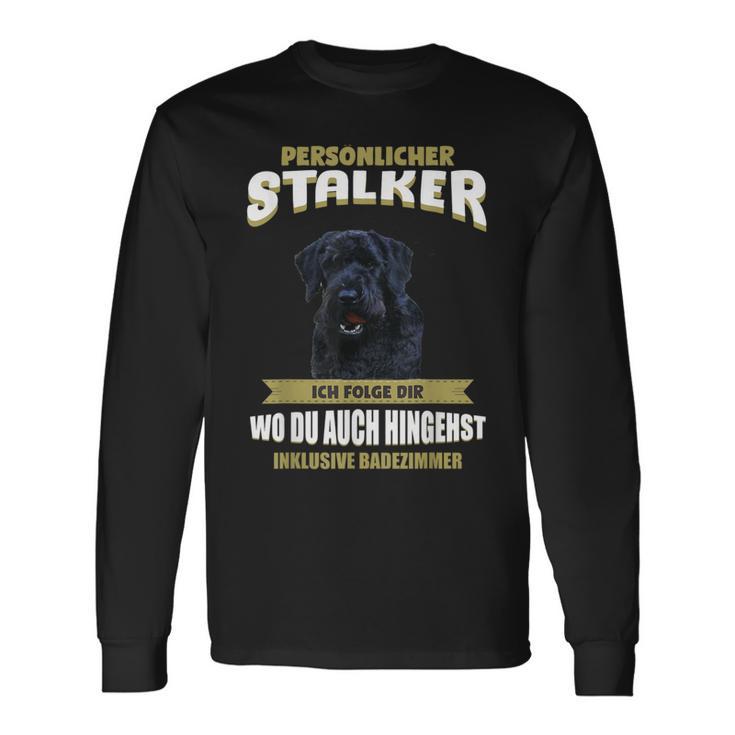 Giant Schnauzer With Giant Schnauzer Dog Motif Langarmshirts Geschenkideen