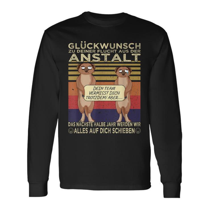 Glückwunsch Zu Dein Flucht Zum Farewell Meerkat S Langarmshirts Geschenkideen