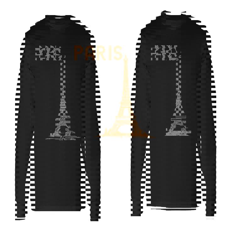 Grafica Diiaggio Paris Love Je T'aime Torre Eiffel Maglietta a maniche lunghe
