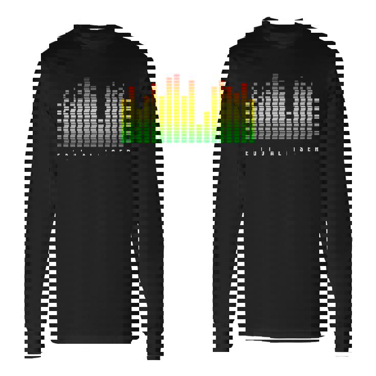 Grafica Per La Musica Equalizzatore Equaliser Maglietta a maniche lunghe