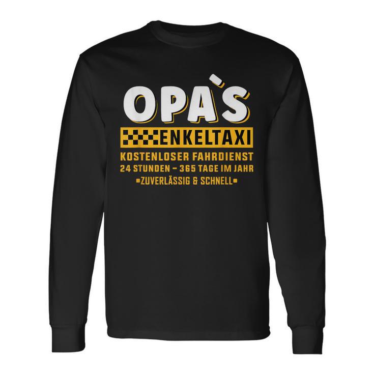 Grandpa's Taxi Enkeltaxi Chauffeur Auto Fahren Bringen Und Holen Langarmshirts Geschenkideen