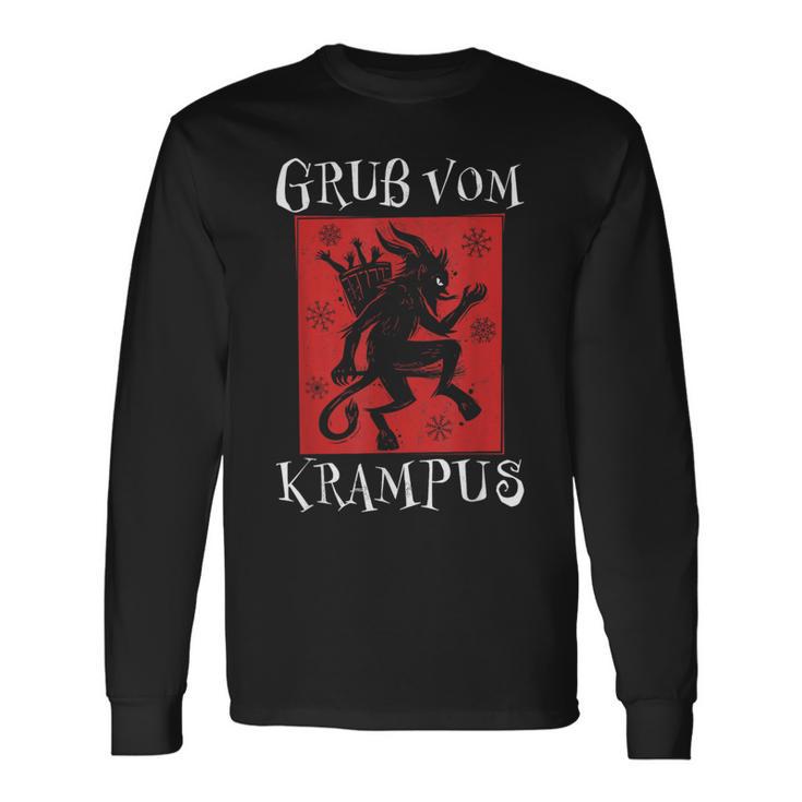 Greetingsom Krampus Santa Claus Kramperl Perchten Krampus S Langarmshirts Geschenkideen