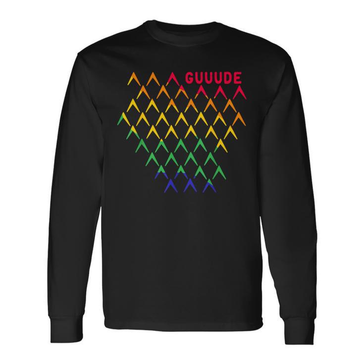 Gude Abbelwoiglas Bembel Pattern Hessen Äppler Lgbt Pride Langarmshirts Geschenkideen