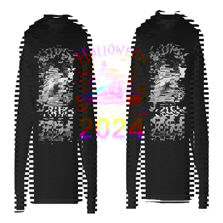Halloween Cruise 2024 Family Group Matching Cruise Vacation Long Sleeve T-Shirt
