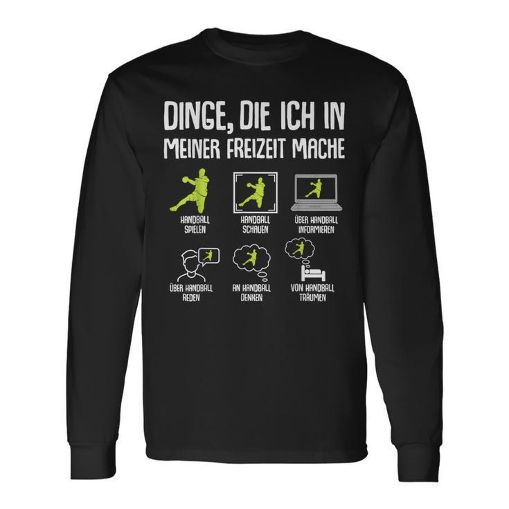 Handballer Handball Boys Children's Langarmshirts Geschenkideen